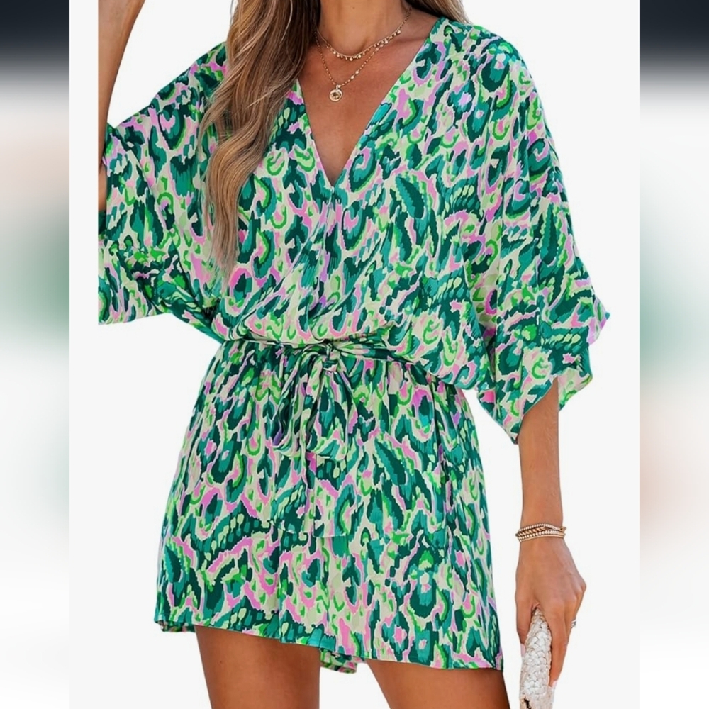 Cupshe Green Romper NWT